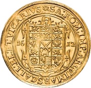 6 Ducats - John George I Vicariat, Germany, 1612 reverse image