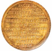 10 Ducats - Christian II Death, Germany, 1611 reverse image