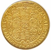 10 Ducats - John George I, Germany, 1628 reverse image