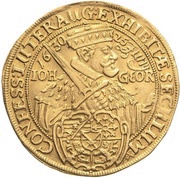 10 Ducats - John George I Centennial of the Augsburg Confession obverse image
