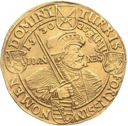 10 Ducats - John George I Centennial of the Augsburg Confession, Germany, 1630 reverse image