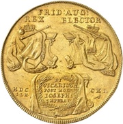10 Ducats - Frederick August I, Germany, 1711 reverse image
