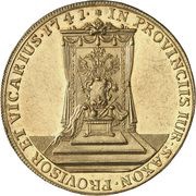 10 Ducats - Frederick August II Vicariat, Germany, 1741 reverse image