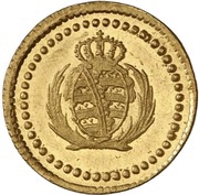 1 Pfennig - Frederick August I Gold pattern strike obverse image