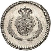 1 Pfennig - Frederick August I Silver pattern strike obverse image