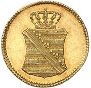 1 Pfennig - Frederick August I Gold Pattern obverse image