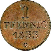 1 Pfennig - Anthony, Germany, 1831-1833 reverse image