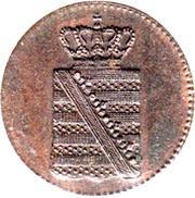 1 Pfennig - Frederick August II obverse image