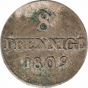 8 Pfennige - Frederick August I, Germany, 1808-1809 reverse image