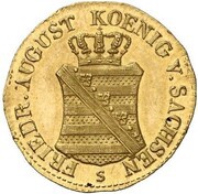 1⁄24 Thaler - Frederick August I Gold Pattern obverse image
