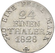 1⁄24 Thaler - Anthony, Germany, 1827-1828 reverse image