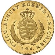 1⁄12 Thaler - Frederick August I Gold Pattern obverse image
