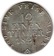 1⁄12 Taler - Anthony, Germany, 1827-1828 reverse image