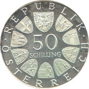 50 Schilling Karl Renner obverse image