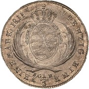 ⅓ Thaler - Frederick August I, Germany, 1806-1817 reverse image