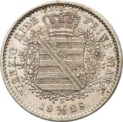 ⅓ Thaler - Anthony, Germany, 1827-1828 reverse image