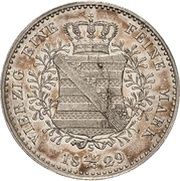 ⅓ Thaler - Anthony, Germany, 1829-1830 reverse image