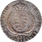 ⅔ Thaler - Frederick August I, Germany, 1806-1817 reverse image