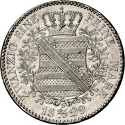 ⅔ Thaler - Anthony, Germany, 1829 reverse image