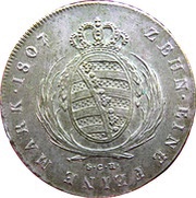 1 Conventionsthaler - Frederick August I, Germany, 1807-1817 reverse image