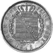 1 Conventionsthaler - Frederick August I Pattern, Germany, 1820-1827 reverse image