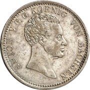 1 Conventionsthaler - Anton Ausbeute obverse image