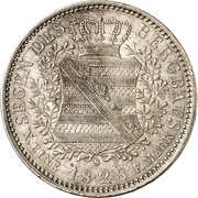 1 Conventionsthaler - Anton Ausbeute, Germany, 1828 reverse image