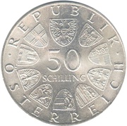 50 Schilling Dr. Theodor Körner obverse image