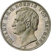 2 Vereinsthaler - John Royal Saxon Academy of Forestry obverse image