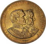 2 Vereinsthaler - John Golden Wedding Anniversary obverse image