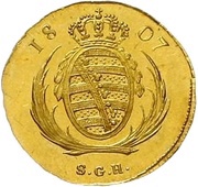 1 Ducat - Frederick August I, Germany, 1806-1813 reverse image