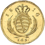 1 Ducat - Frederick August I, Germany, 1813-1822 reverse image
