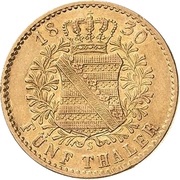 5 Thalers - Anthony, Germany, 1829-1836 reverse image