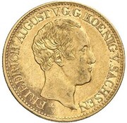 5 Thalers - Frederick August II obverse image