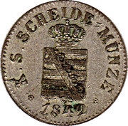 1 Neugroschen / 10 Pfennige - Frederick August II obverse image