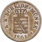 1 Neugroschen / 10 Pfennige - John obverse image