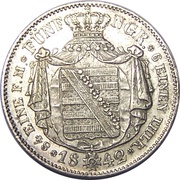5 Neugroschen - Frederick August II, Germany, 1841-1850 reverse image
