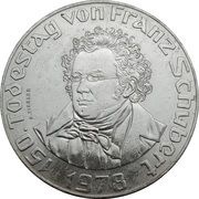 50 Schilling Franz Schubert, Austria, 1978 reverse image