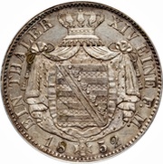 1 Thaler - Frederick August II, Germany, 1850-1854 reverse image