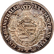 1 Vereinsthaler - John, Germany, 1857-1859 reverse image