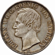 1 Vereinsthaler - John smaller text obverse image