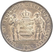 1 Vereinsthaler - John, Germany, 1868-1871 reverse image