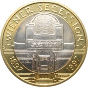 50 Schilling Wiener Secession reverse image