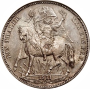 1 Thaler - John "Siegesthaler", Germany, 1871 reverse image