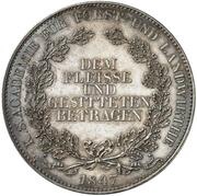 2 Thalers / 3½ Gulden - Frederick August II Royal Saxon Academy of Forestry, Germany, 1847 reverse image