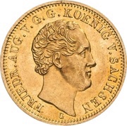 5 Thalers - Frederick August II obverse image