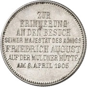 2 Marks - Frederick August III Mint Visit, Germany, 1905 reverse image