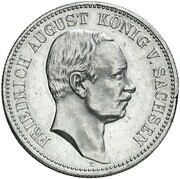 2 Marks - Frederick August III Zinc pattern strike obverse image