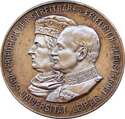 2 Marks - Frederick August III Leipzig University obverse image