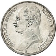 2 Marks - Frederick August III Trial strike obverse image